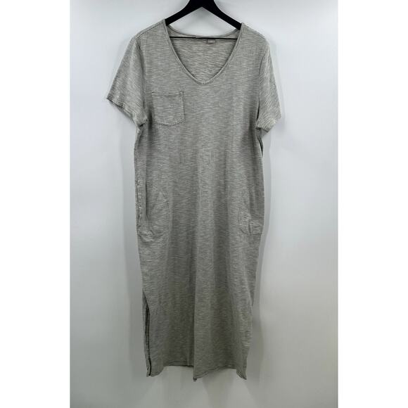 Chicos Zenergy 100% Cotton Midi V Neck Casual Dress Size 16/18 Extra Large - Picture 1 of 9